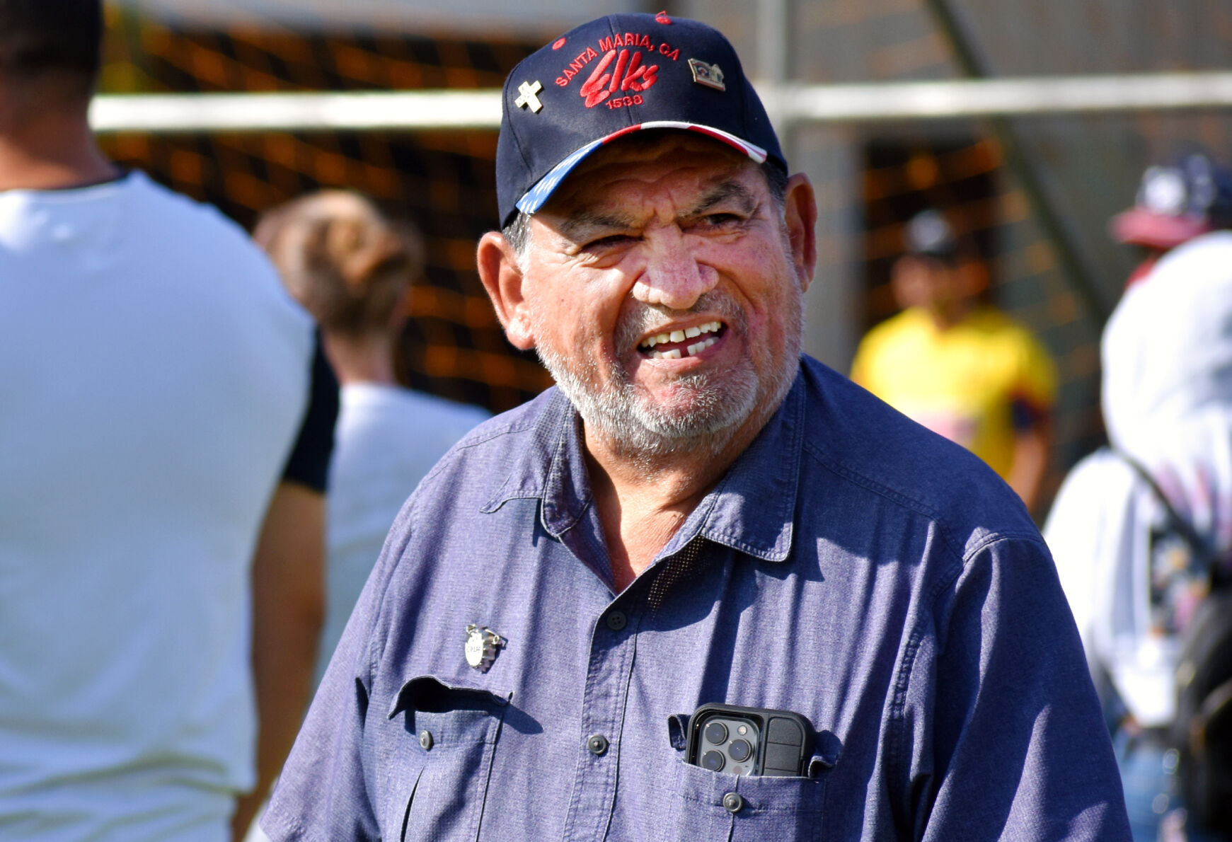 Eddie Navarro, Elks Soccer Shoot Chairman welcomes boys and girls of all ages Saturday morning.